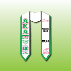 Green Alpha Kappa Alpha Stole